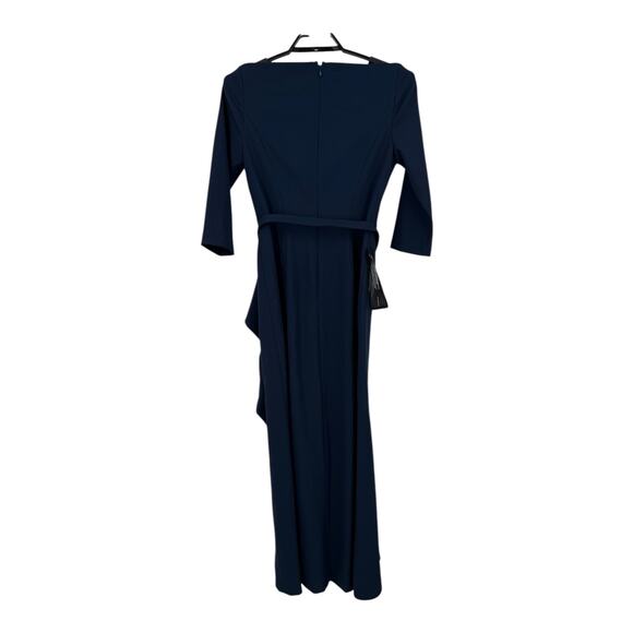 Kay Unger Dress Isolde Column gown navy blue size 8 - Picture 4 of 8